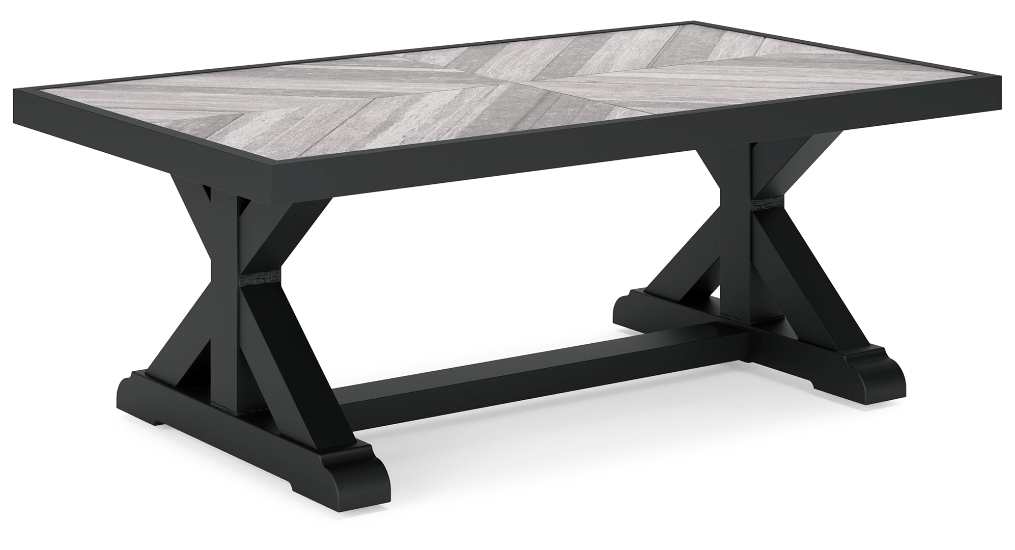 Beachcroft RECT Dining Table w/UMB OPT