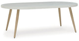 Seton Creek Oval Dining Table w/UMB OPT