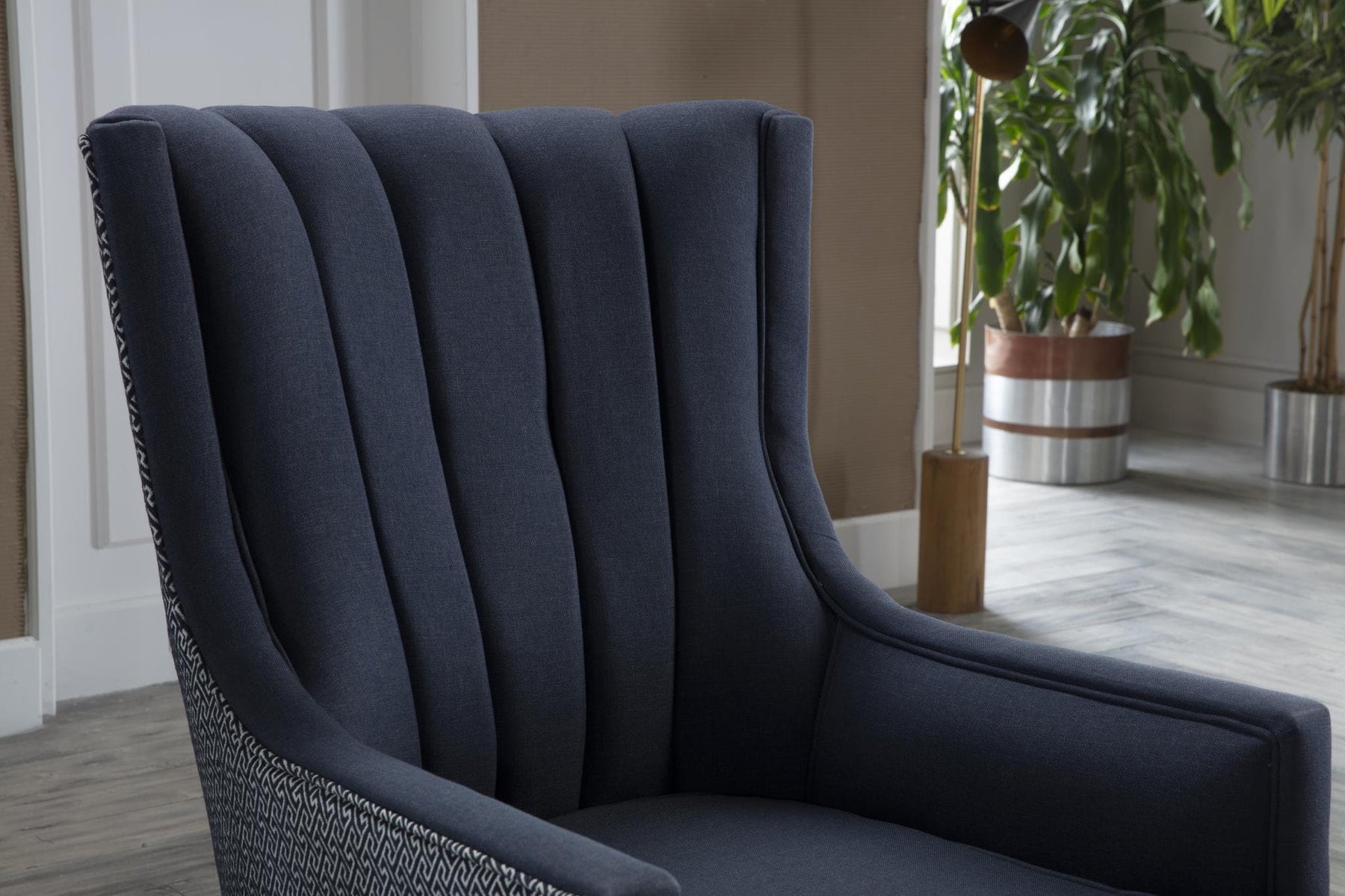 Bellona Palmer Accent Armchair by Bellona CORVET NAVY