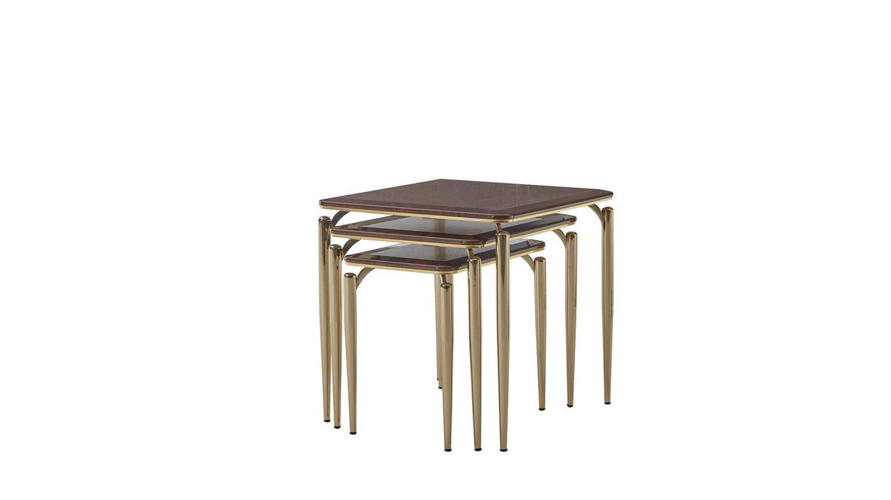 Bellona Plaza Nesting Table (Plaza Walnut) by Bellona