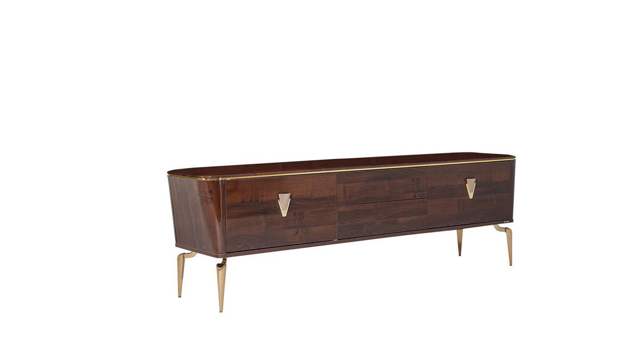 Bellona Plaza Tv Stand (Plaza Walnut (Plaza Teks) by Bellona