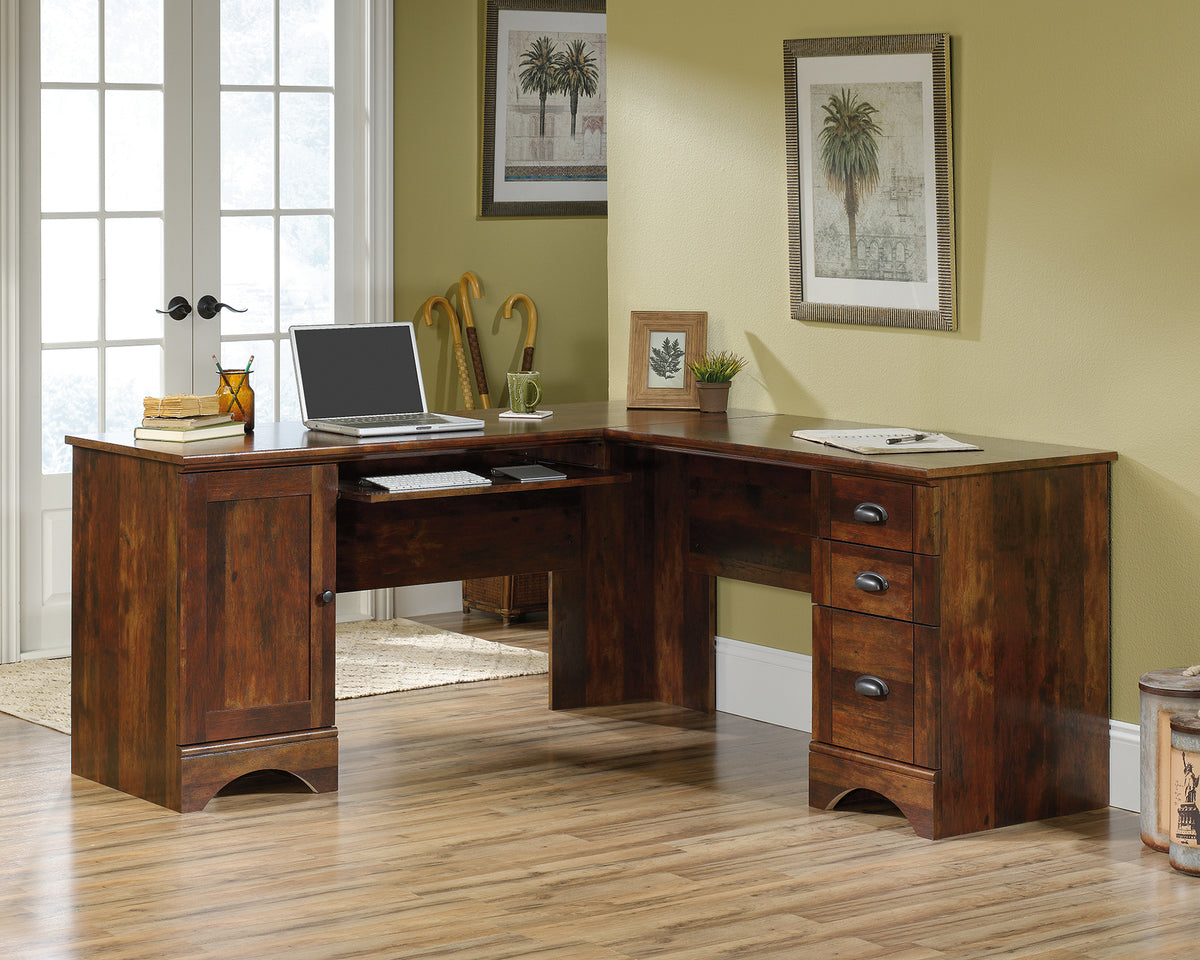 Harbor View  Corner Computer Desk Curado Cherry