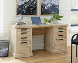 Mason Peak 60" Commercial Credenza Desk in Prime Oak