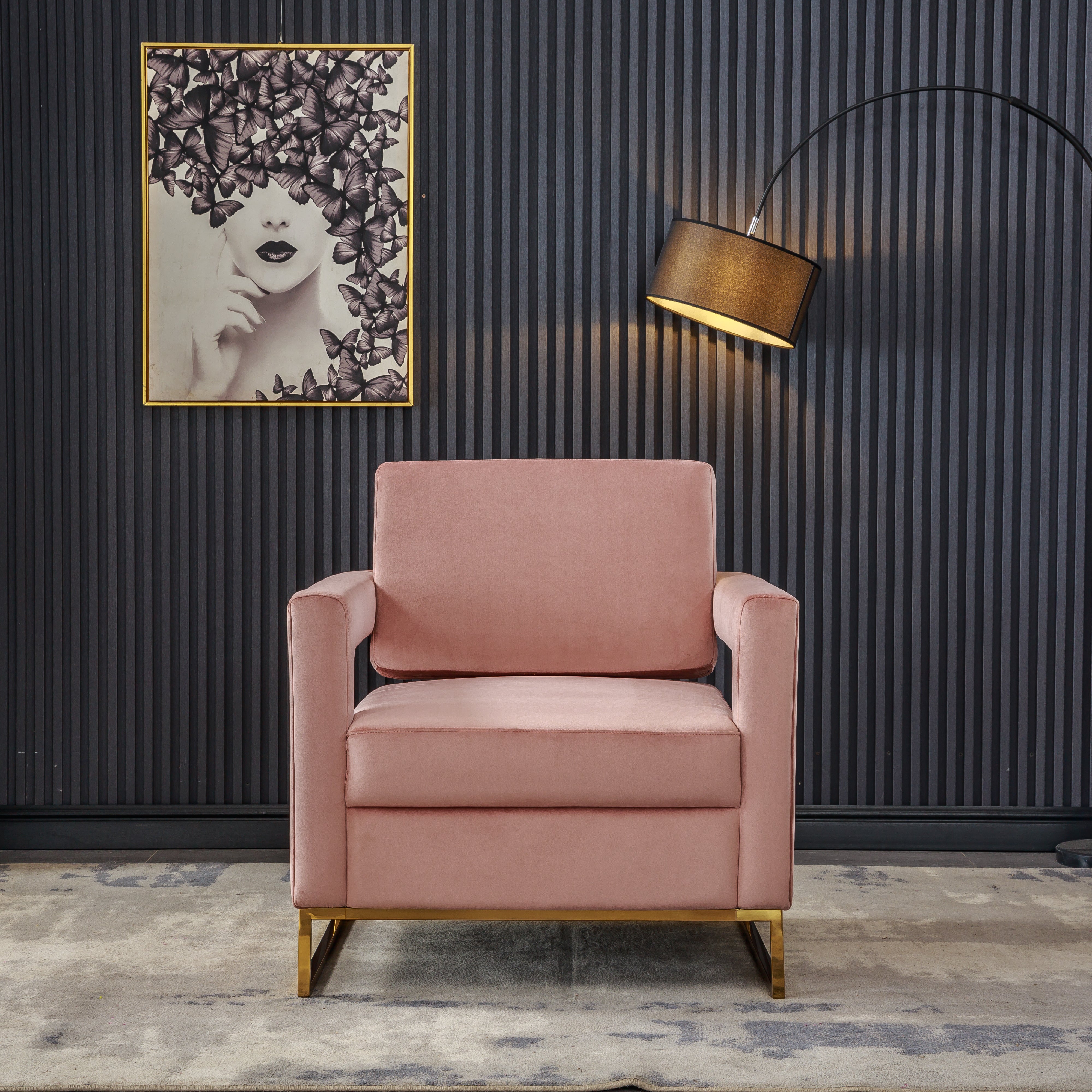 Artisan Manjari Accent Chair Pink