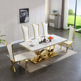 Artisan Cotey Dining Table Silver