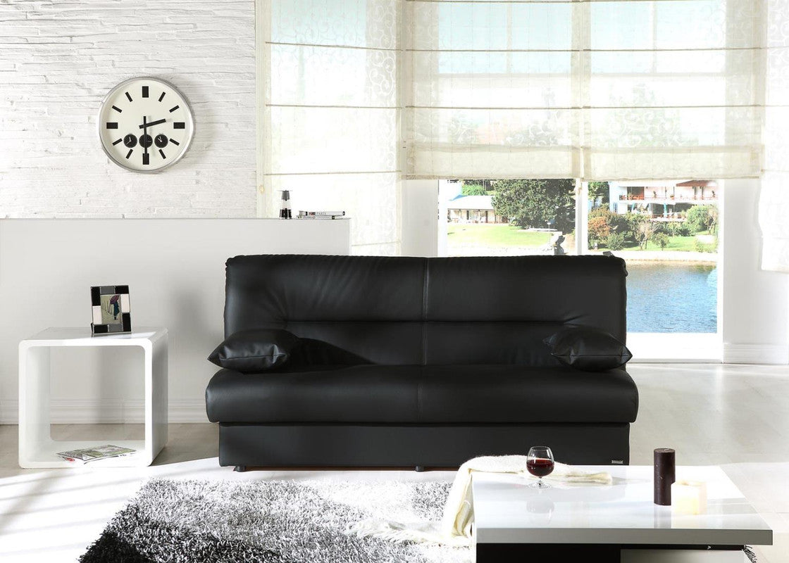 Bellona Regata 3 Seat Sleeper Sofa by Bellona ESCUDO BLACK-PU