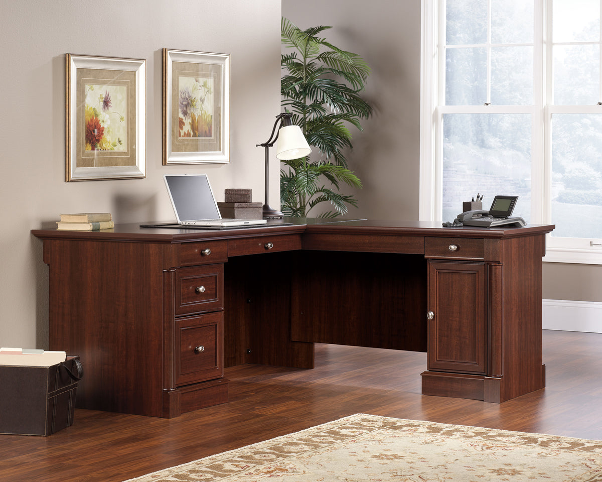 Palladia  L-Shaped Desk Select Cherry