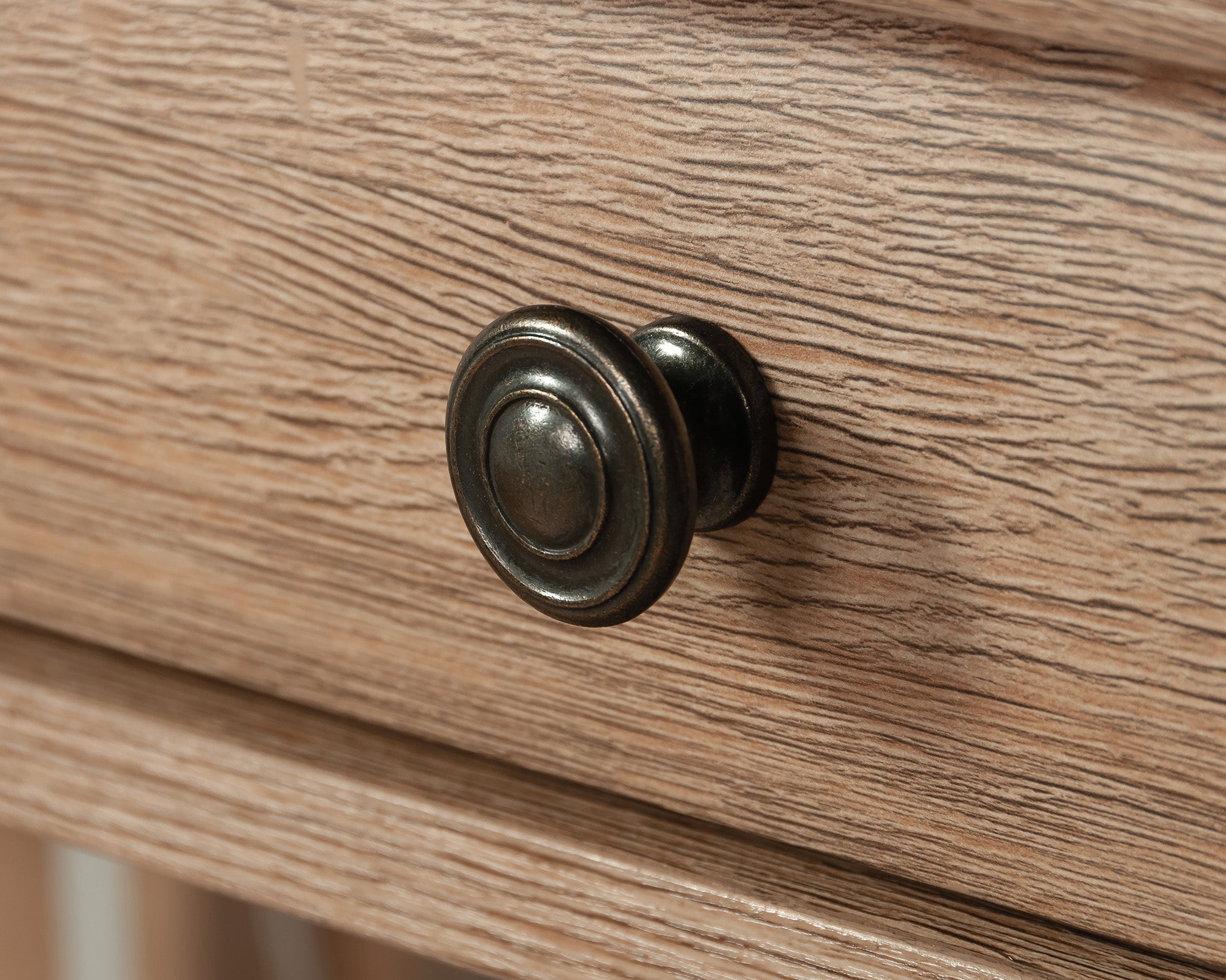 Rollingwood  Writing Desk with Drawers in Brushed Oak