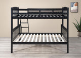 Black Twin/Full Bunk Bed