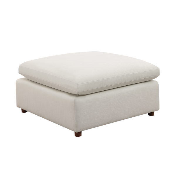 Artisan Broche Ottoman White