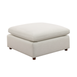 Artisan Broche Ottoman White