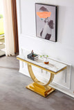 Artisan Giselda Sofa Table White Gold