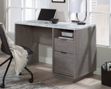 East Rock  Contemporary Single Ped Desk in Ashen Oak