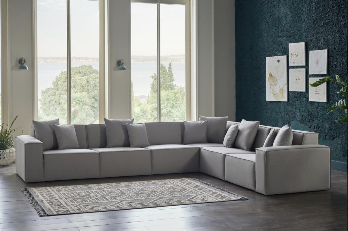 Bellona Daya Modular Sectional by Bellona MANORI GREY 5-Piece