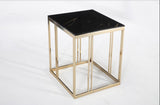 Bellona Montego Side Table (Crl Mrb /Gold) 1 Piece by Bellona