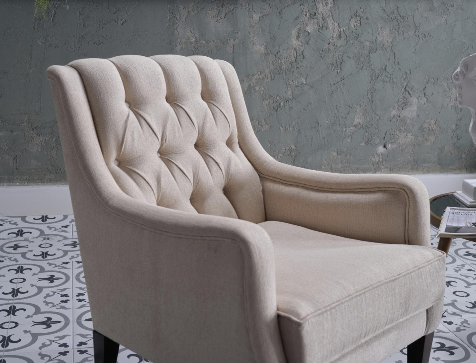 Bellona Pearle Accent Armchair by Bellona PEARLE GREY