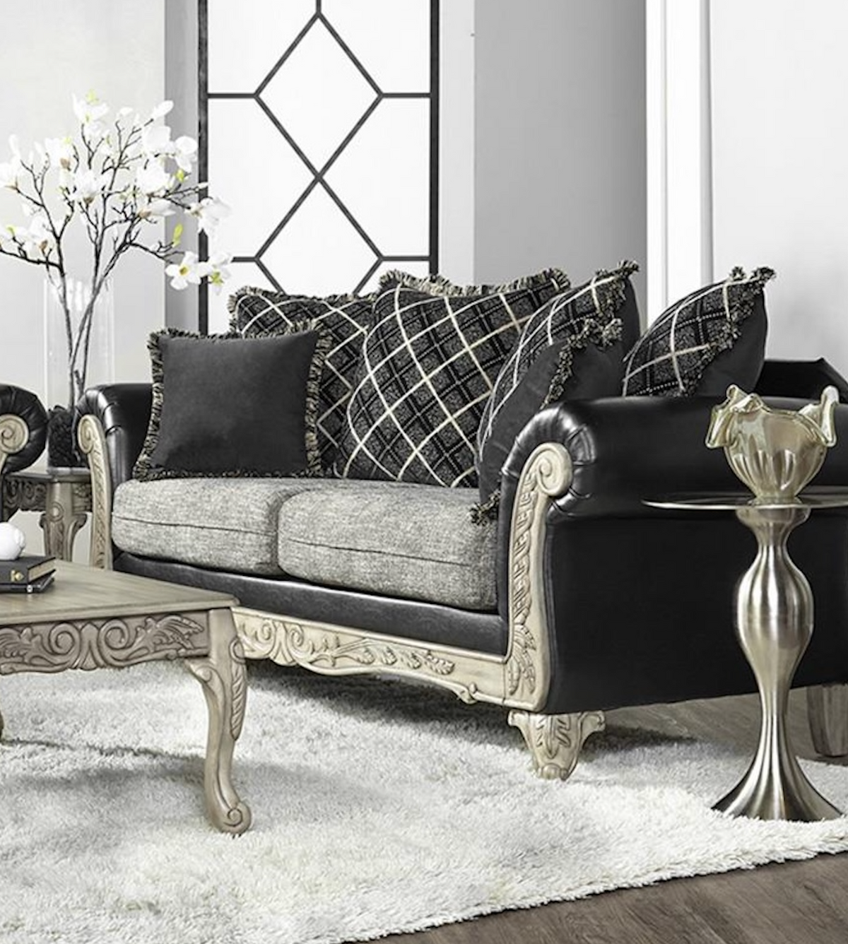 Dark Gray Loveseat