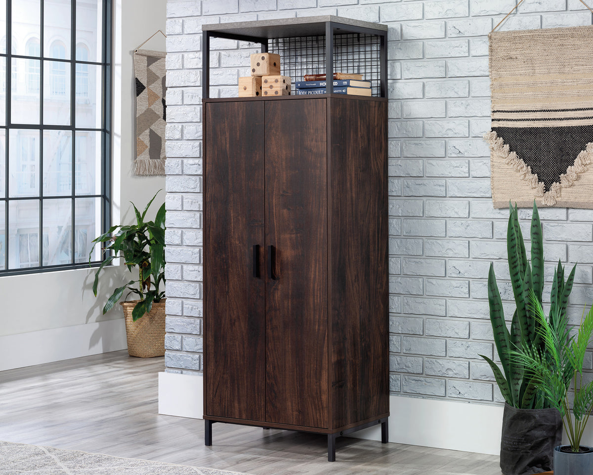 Market Commons  2-Door Storage Cabinet in Rich Walnut