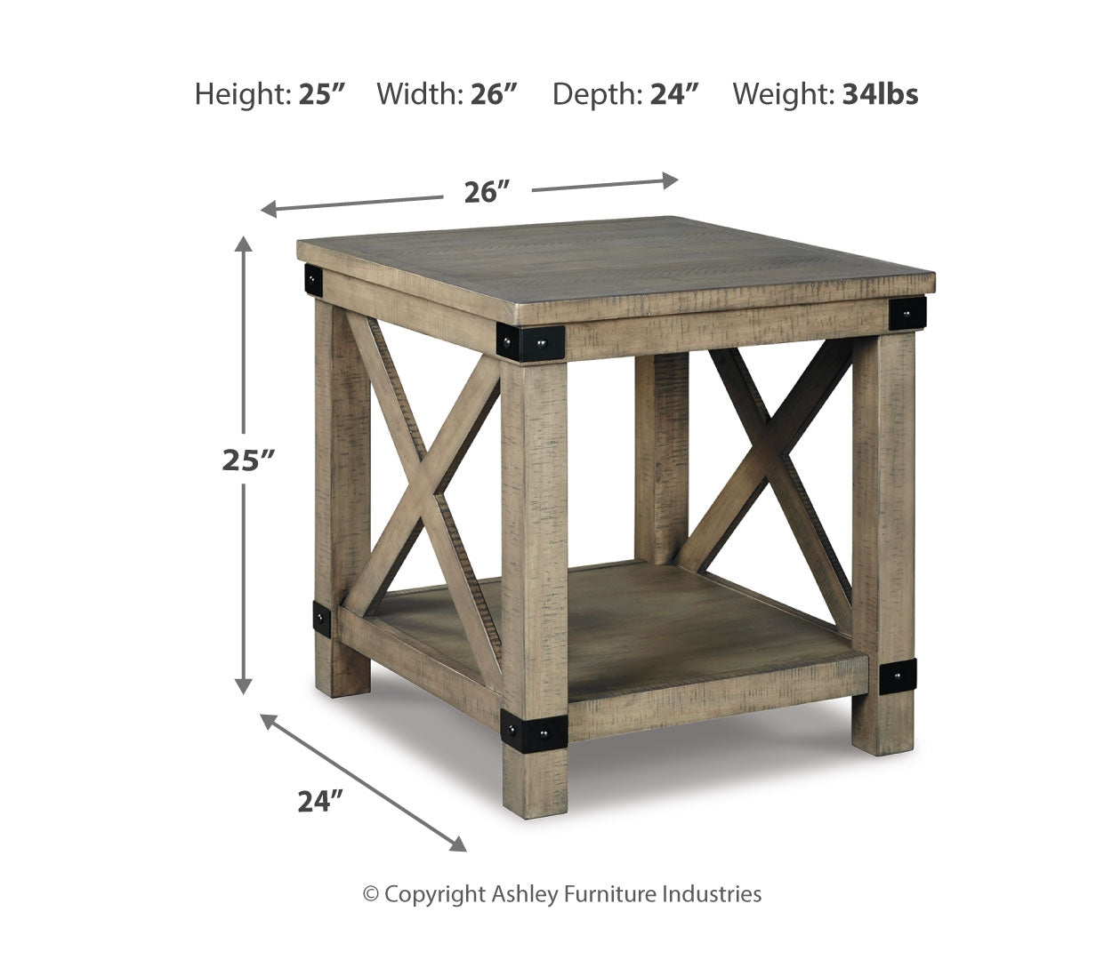 Aldwin Coffee Table with 2 End Tables