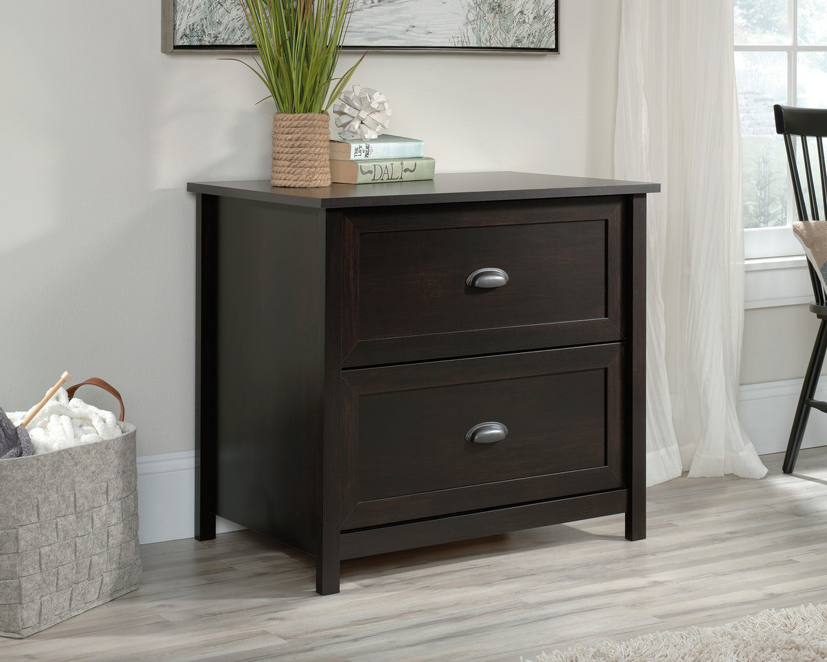 County Line  2-Drawer Lateral File Cabinet in Estate Black