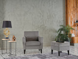 Bellona Theo Accent Chair and Ottoman by Bellona