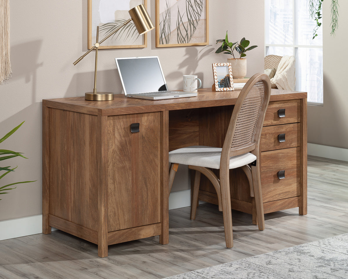 Cannery Bridge  Computer Desk with Drawers and Door