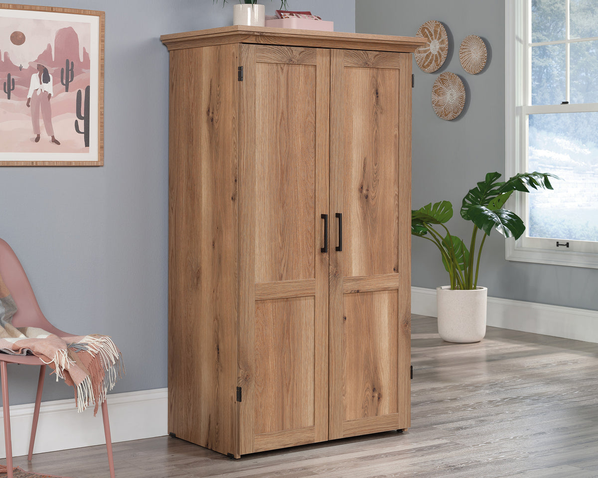 Sauder Select Craft & Sewing Armoire in Timber Oak