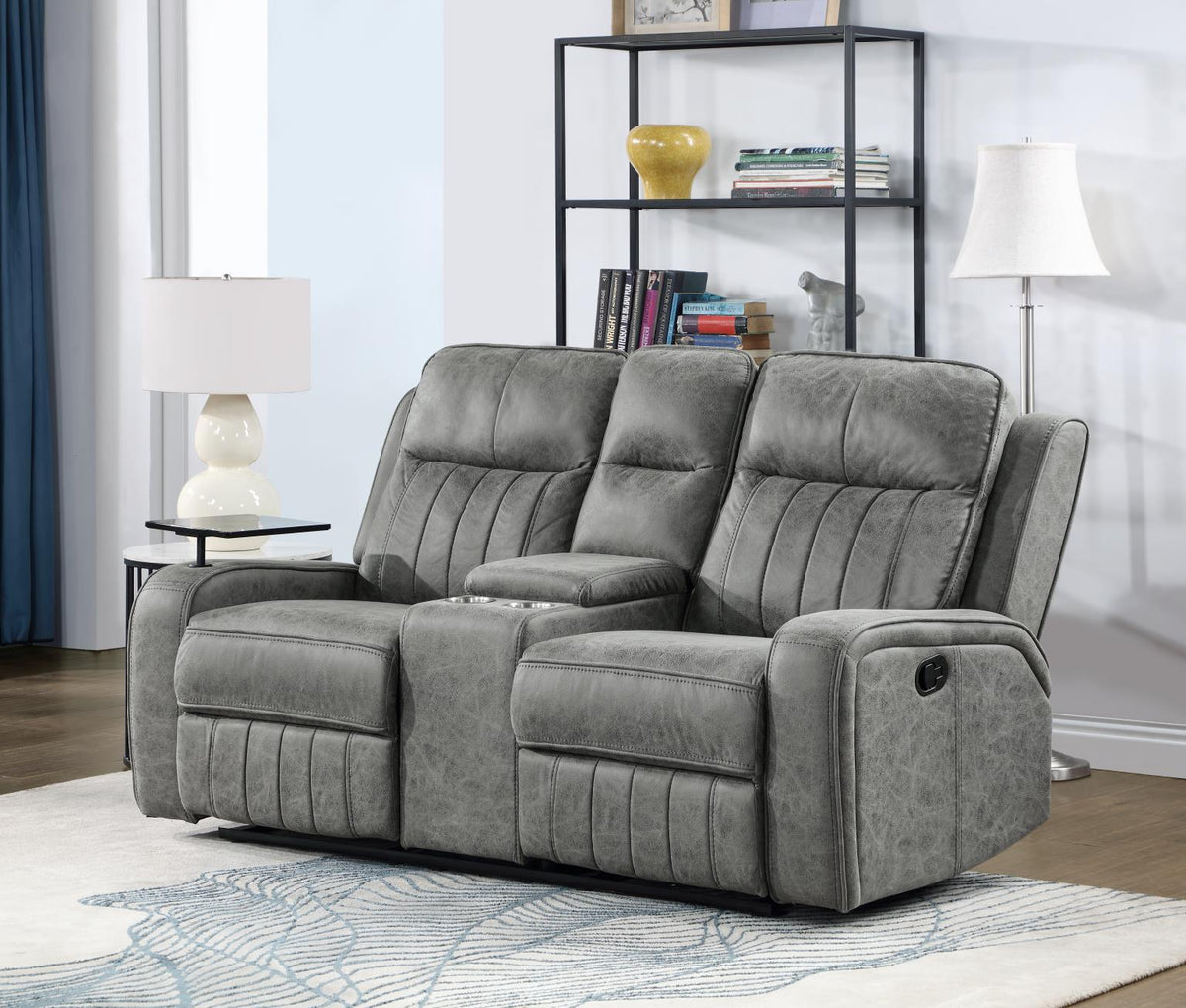 Gray Motion Loveseat