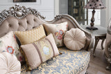 Traditional Brown Loveseat