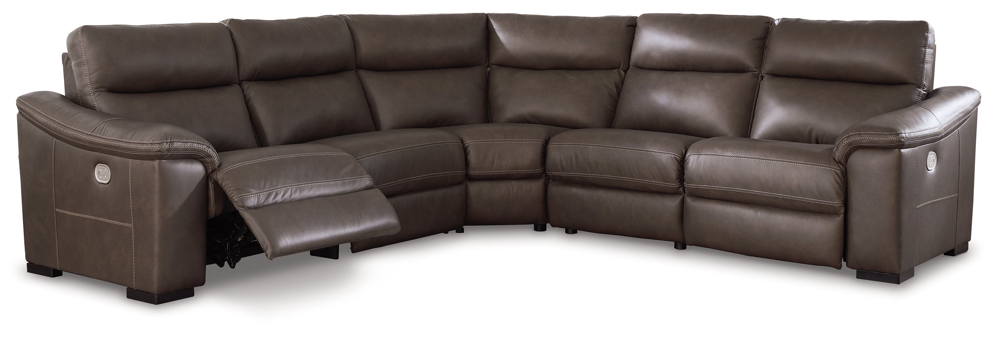 3-Piece Power Reclining Sectional Loveseat with Console