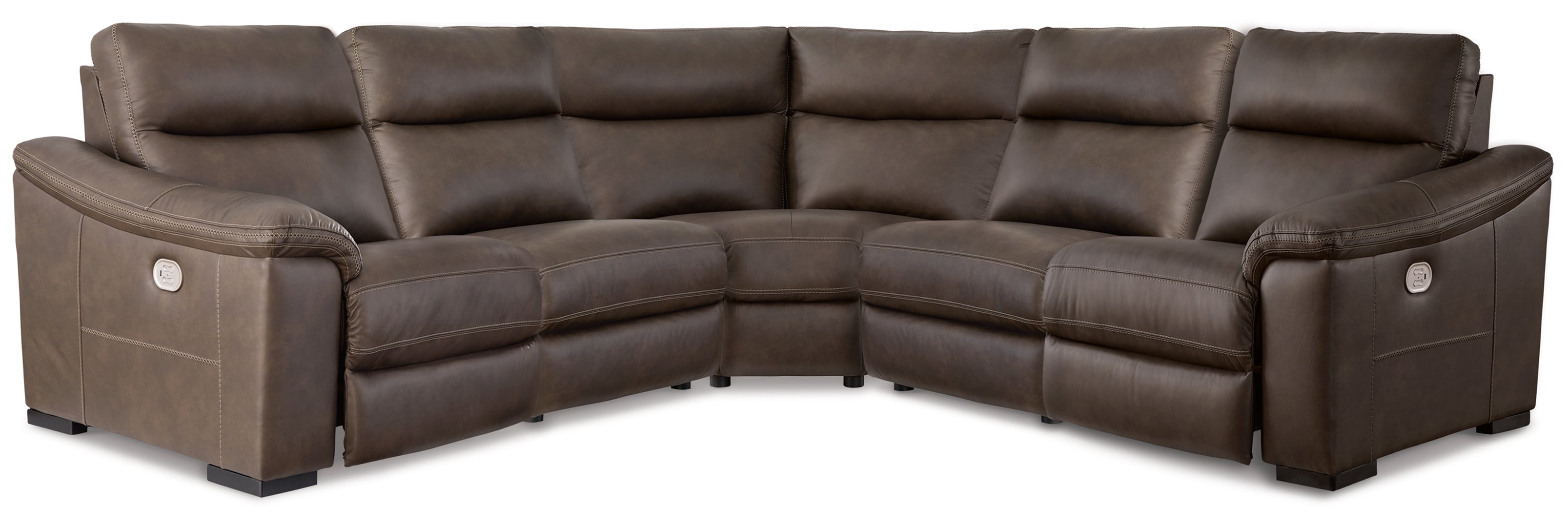 3-Piece Power Reclining Sectional Loveseat with Console