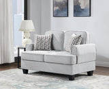 Silver Loveseat