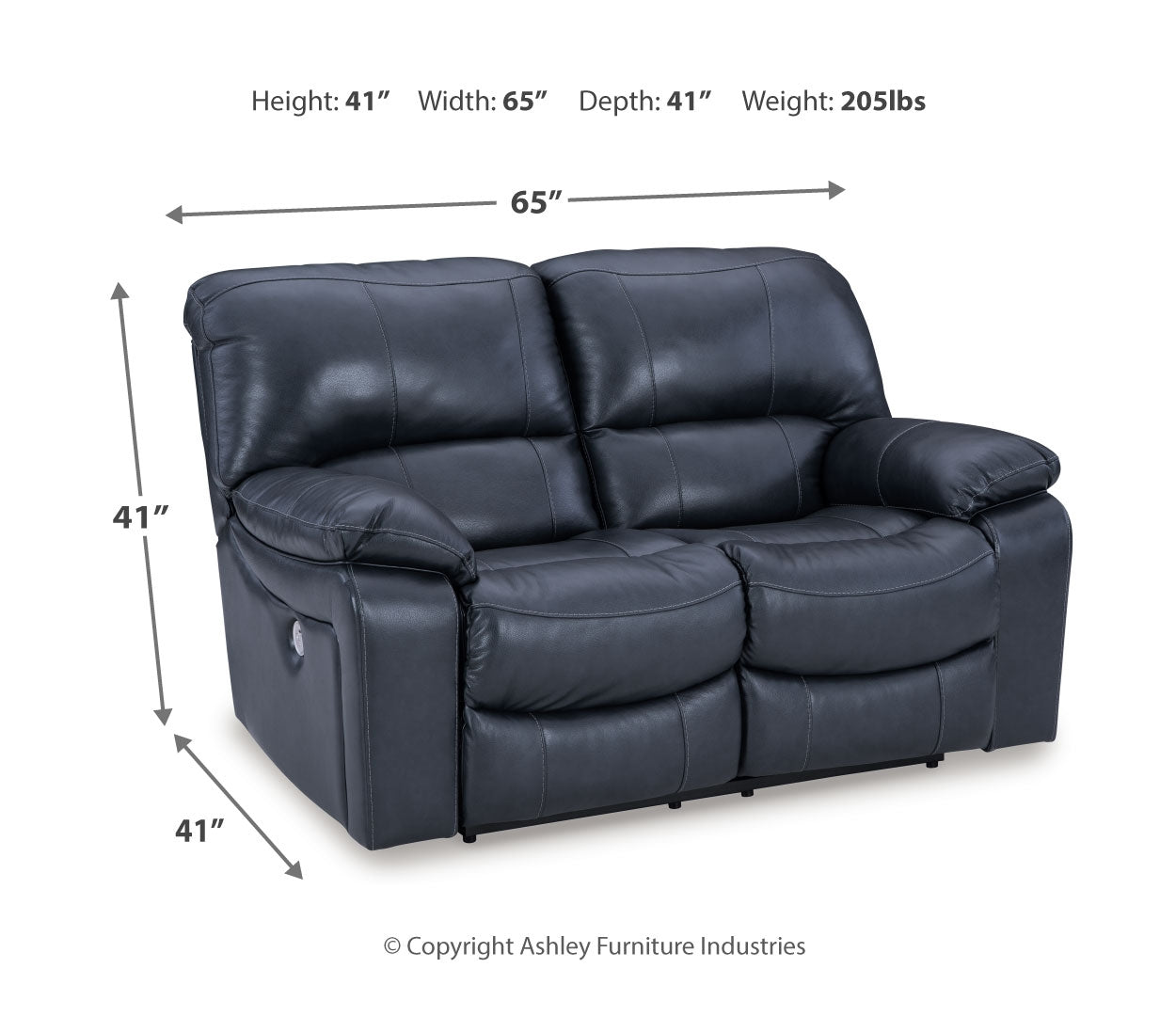 Leesworth Reclining Power Loveseat