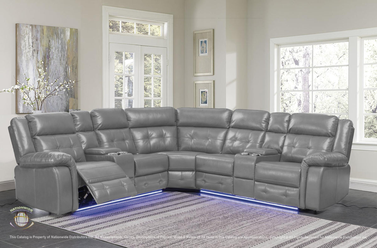 Lansing 3 PC. Power Reclining Sectional w/ Led Lights