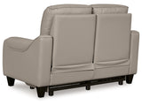 Mercomatic PWR REC Loveseat/ADJ Headrest