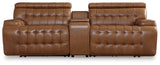 Temmpton 3-Piece Power Reclining Sectional Loveseat with Console