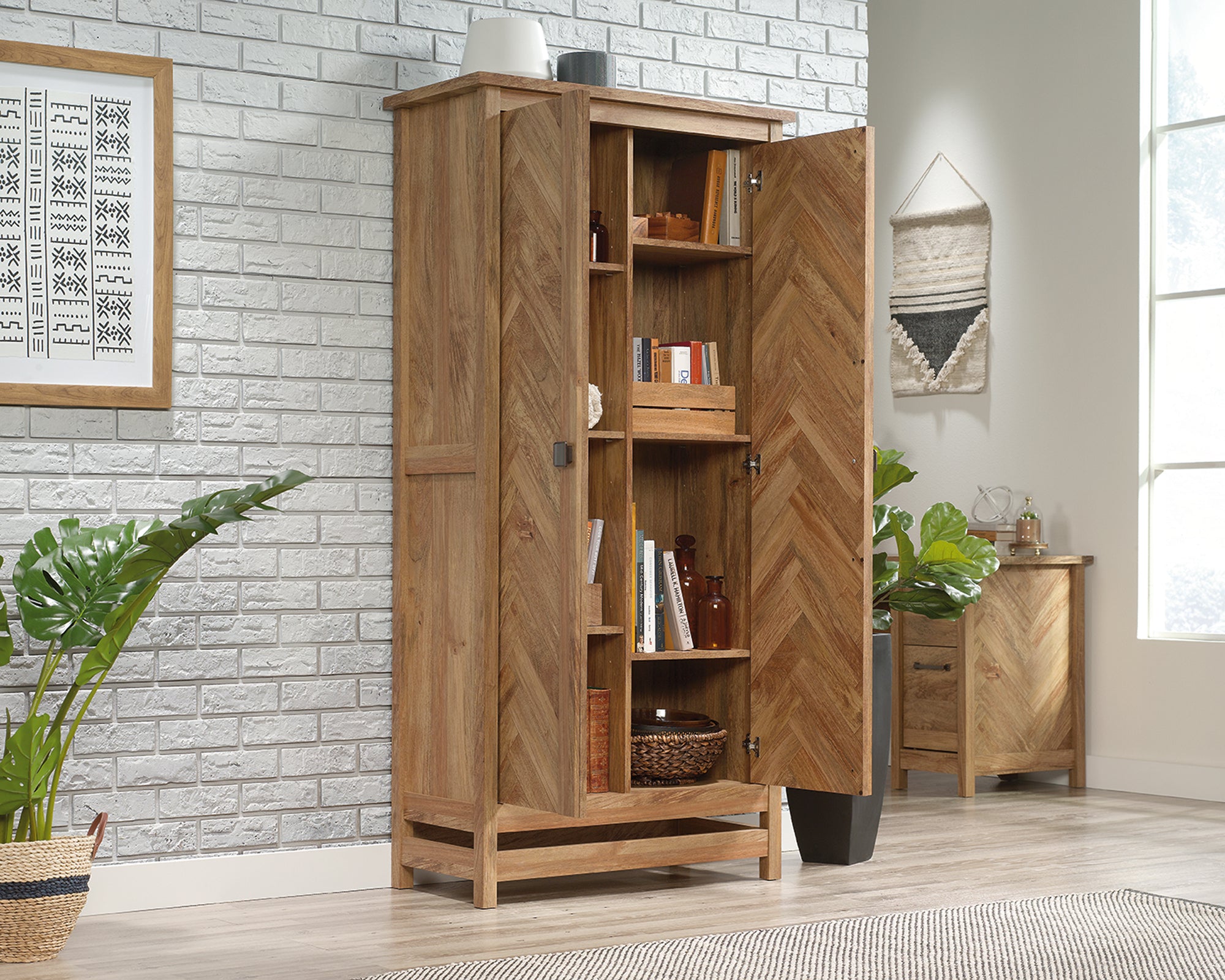 Cannery Bridge  Storage Cabinet Sindoori Mango