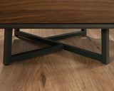 Canton Lane  L-Shaped Computer Desk in Brew Oak