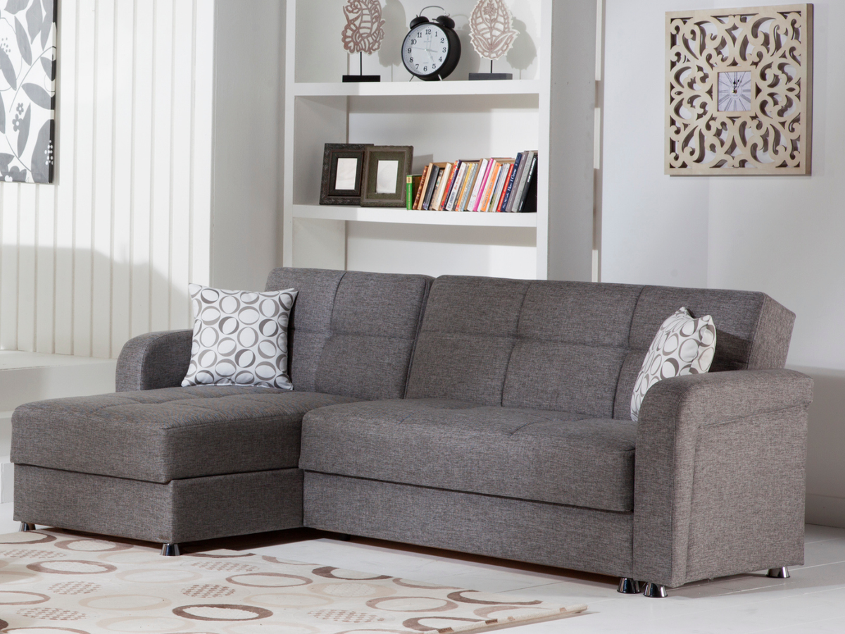 Bellona Vision Sleeper Sectional by Bellona Diego Grey Sectional Only