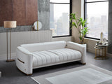 Bellona Veronica 3 Seat Sleeper Sofa (Merit Cream Plain) by Bellona