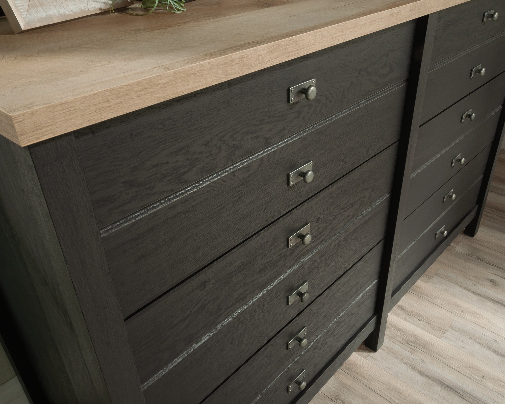 Cottage Road  6-Drawer Bedroom Dresser in Raven Oak