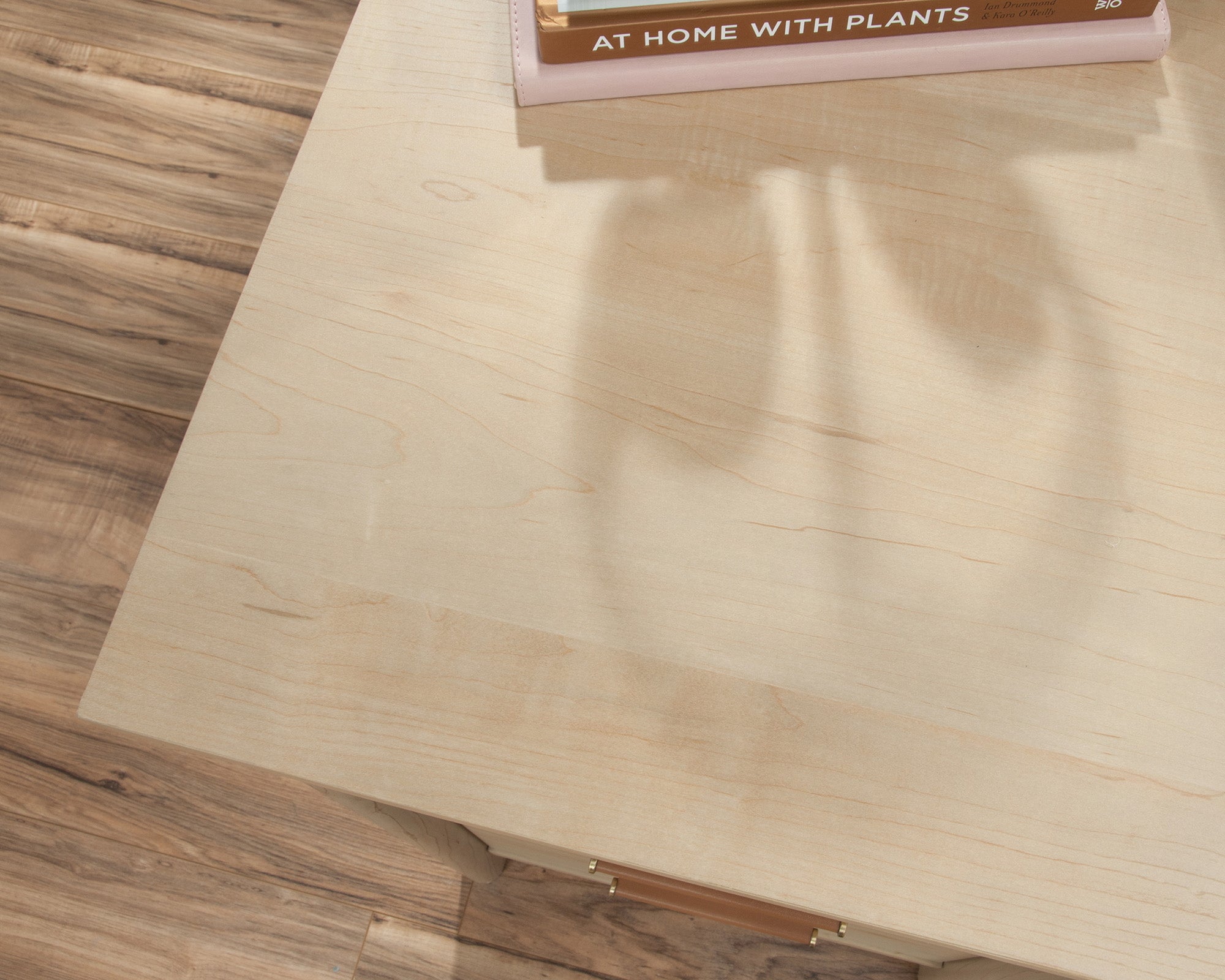 Whitaker Point  Computer Desk with Storage in Natural Maple