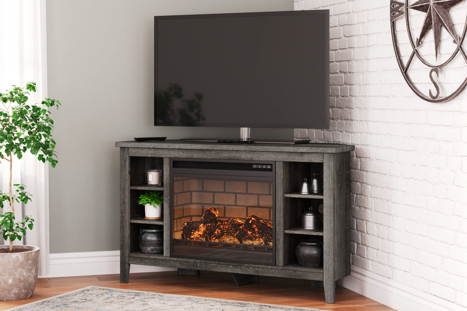 Arlenbry 60" TV Stand with Electric Fireplace