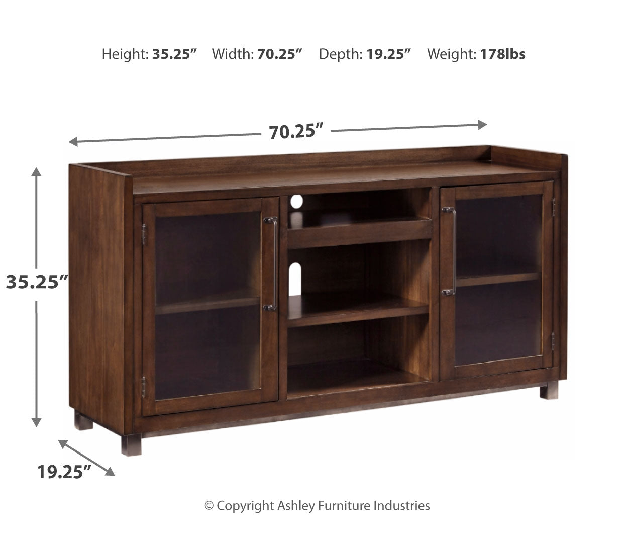 Starmore XL TV Stand w/Fireplace Option