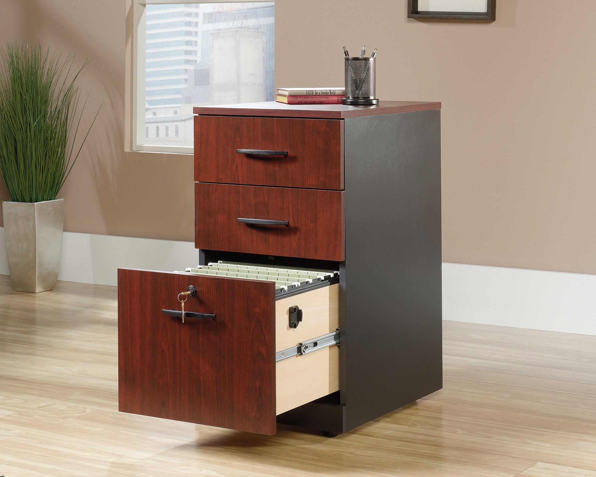 Via 3-Drawer Pedestal