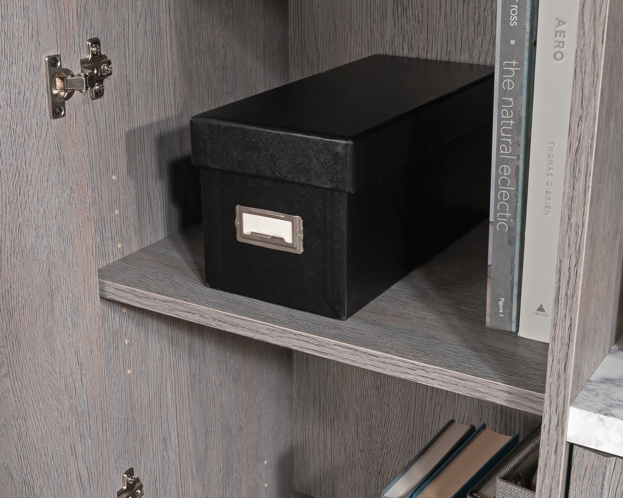 East Rock  Contemporary Storage Cabinet in Ashen Oak