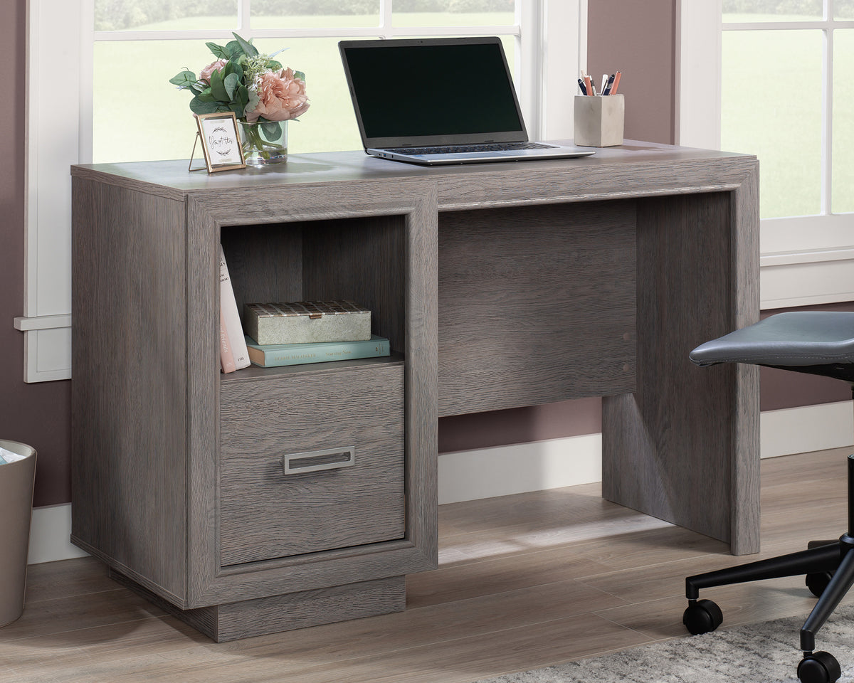 Hayes Garden  Desk with File Drawer in Ashen Oak