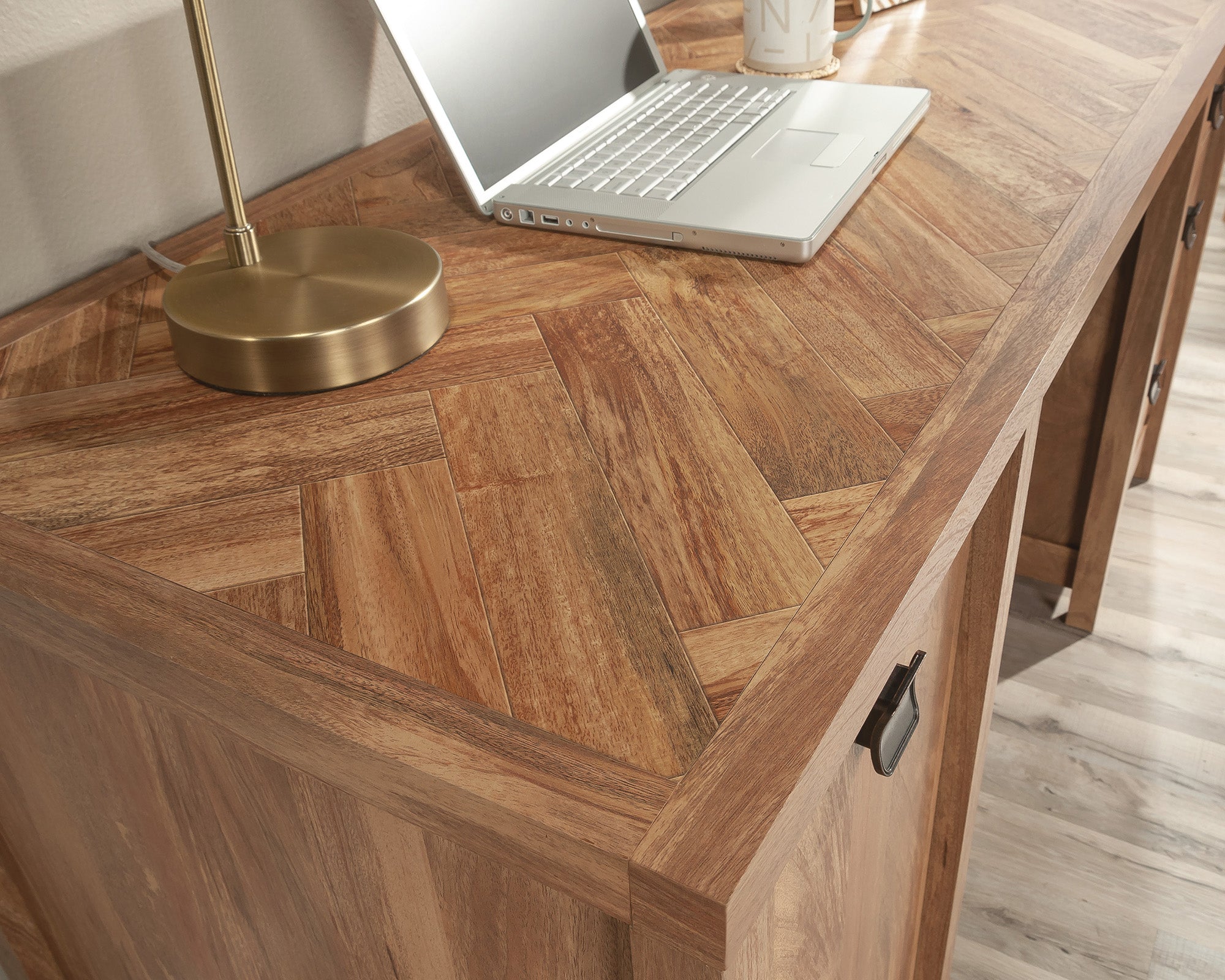 Cannery Bridge  Computer Desk with Drawers and Door