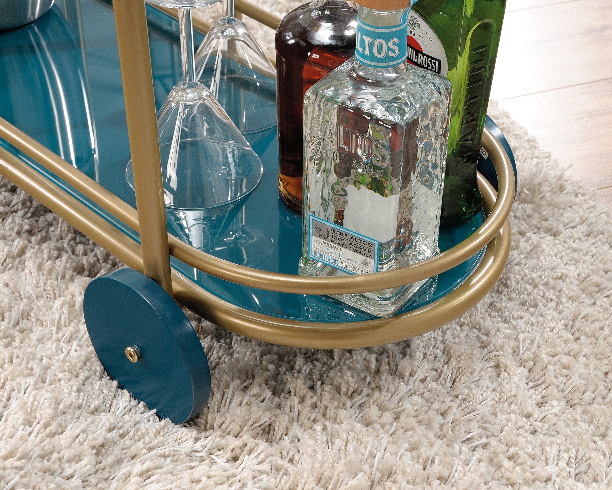 Coral Cape  Bar Cart