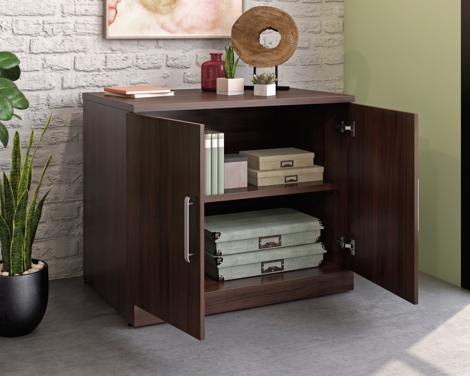 Affirm Commercial Storage Cabinet in Noble Elm